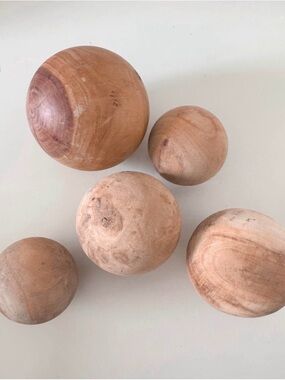 Antique Bocce Balls (set of 5)